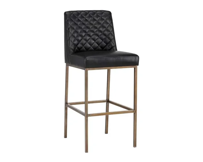 Sunpan – 5West Leighland Barstool – Coal Black – 104902