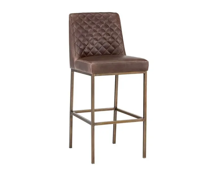 Sunpan – 5West Leighland Barstool – Havana Dark Brown – 104903