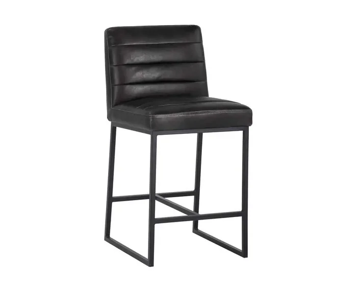 Sunpan – 5West Spyros Counter Stool – Coal Black – 103899
