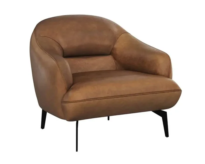 Sunpan – Armani Armchair – Cognac Leather – 111262_CLOSEOUT