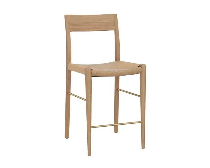Sunpan – Bondi Counter Stool – Light Oak – 110982