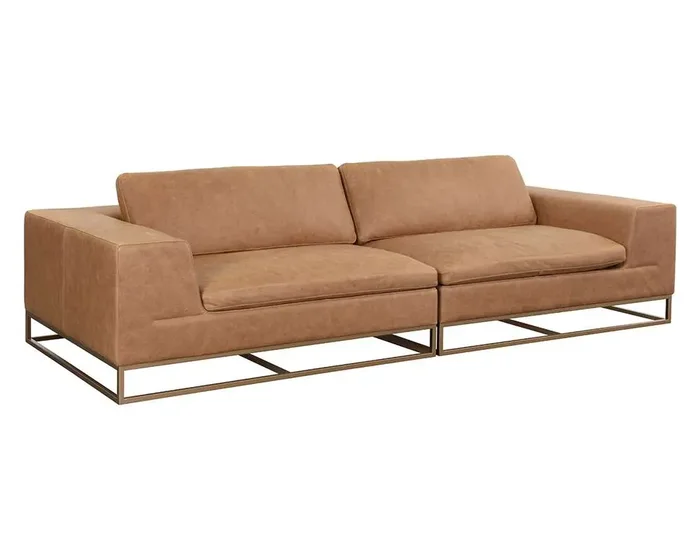 Sunpan – Ira Sofa – Camel Leather – 111478