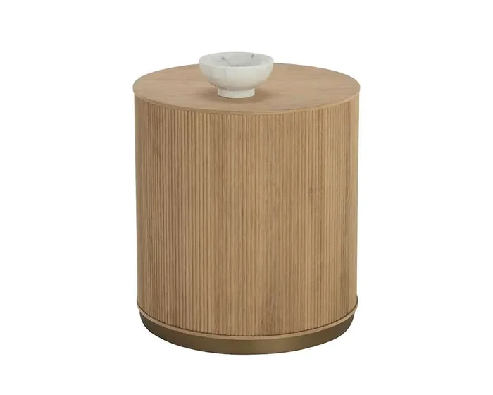 Sunpan – Kalla Side Table – Rustic Oak – 110775