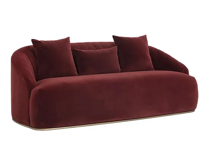 Sunpan – MIXT Astrid Sofa – Merlot – 103642
