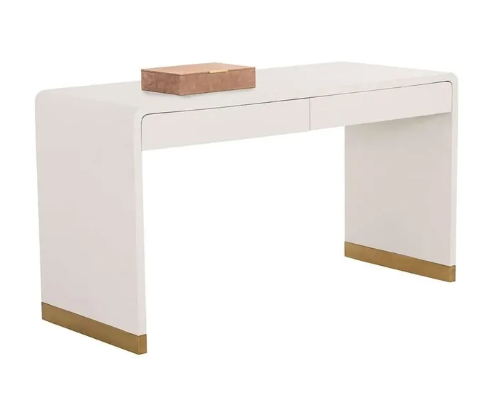 Sunpan – MIXT Ilona Desk – Oyster Shagreen – 109022