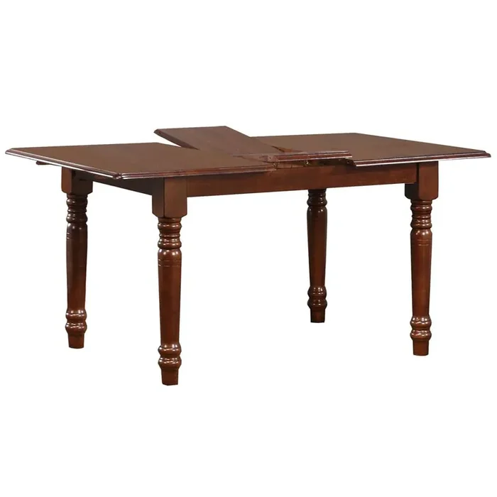 Sunset Trading – Andrews 60in Rectangular Extendable Butterfly Leaf Dining Table – PK-ADW3660-CT