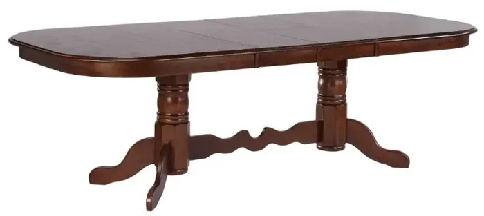 Sunset Trading – Andrews Double Pedestal Extendable Dining Table – DLU-ADW4296-CT