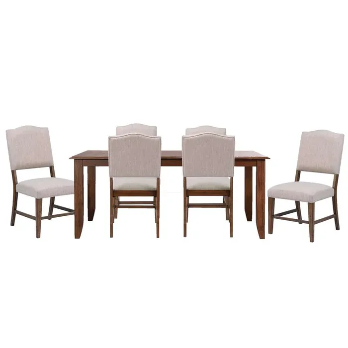 Sunset Trading – Simply Brook 7 Piece 72in Rectangular Extendable Table Dining Set – DLU-BR4272-C85-AM7P