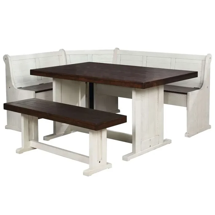 Sunset Trading – Sunny Dining Nook Table Set Cream – VH-9400-CB