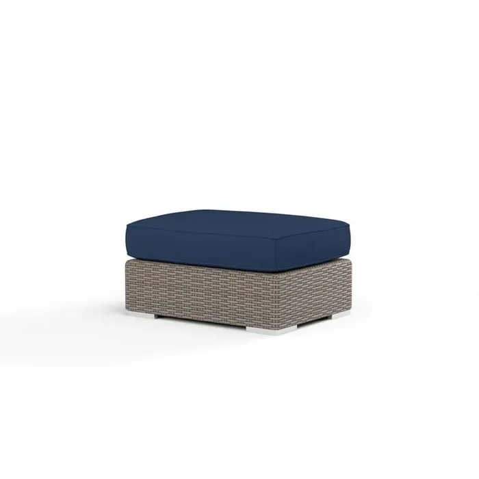 Sunset West – Coronado Ottoman in Spectrum Indigo w/ Self Welt – SW2101-OTT-48080