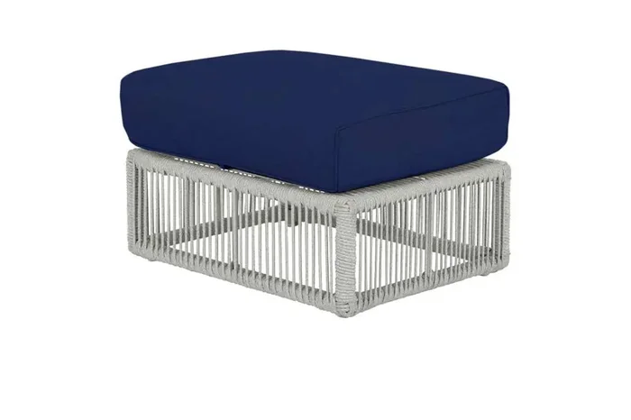 Sunset West – Miami Ottoman in Echo Midnight w/ Self Welt – SW4401-OTT-8076