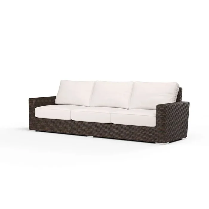 Sunset West – Montecito Sofa in Canvas Natural w/ Self Welt – SW2501-23-5404