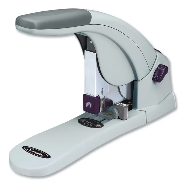 Swingline® Lighttouch Heavy-Duty Stapler, 120-Sheet Capacity, Gray