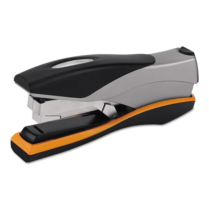 Swingline® Optima 40 Desktop Stapler, 40-Sheet Capacity, Silver/black/orange