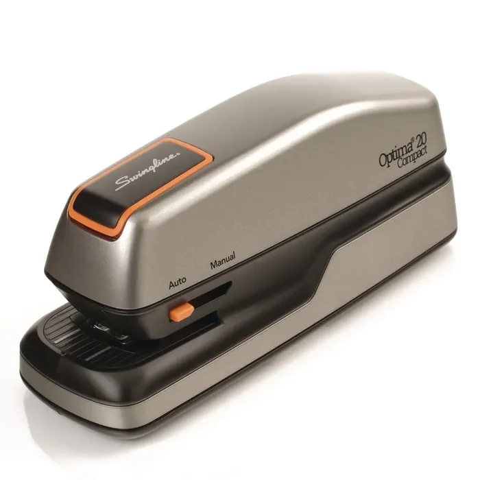 Swingline® Optima Grip Electric Stapler, 20-Sheet Capacity, Black/silver