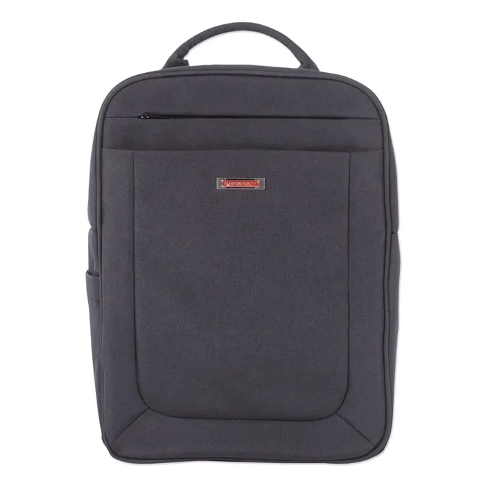 Swiss Mobility Cadence 2 Section Business Backpack, Fits Devices Up to 15.6″, Polyester, 6 x 6 x 17, Charcoal