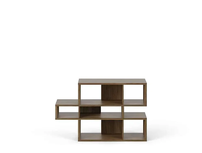 TEMAHOME – London Composition Bookcase in Walnut Frame, Walnut Backs – 9500314865