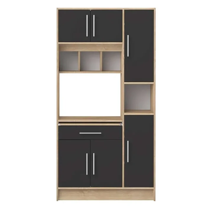 TEMAHOME – Louise Kitchen Pantry in Oak Color / Black – X8070X3476A80