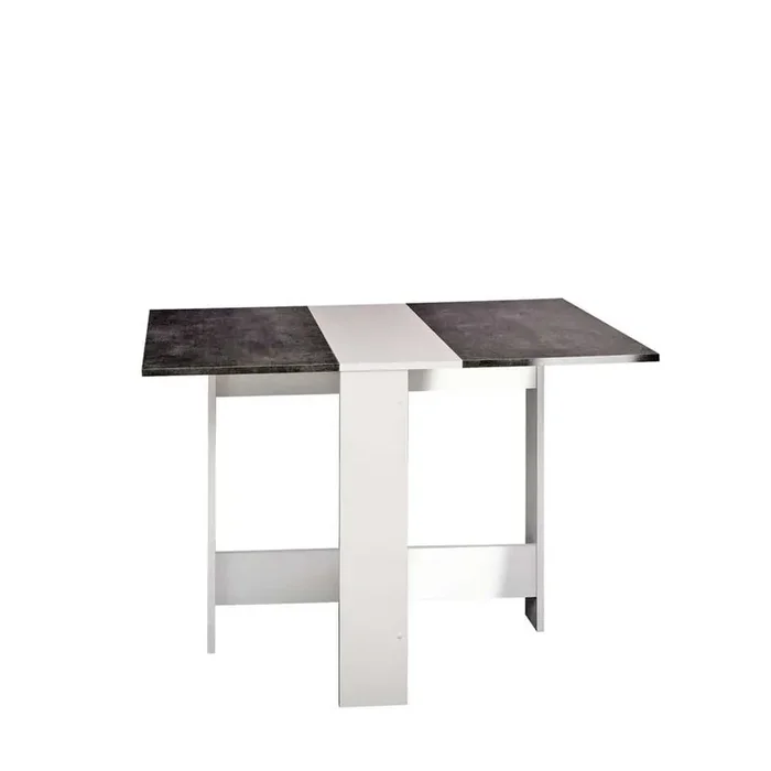 TEMAHOME – Papillon Foldable Table in White / Concrete Look – E2050A2198X00