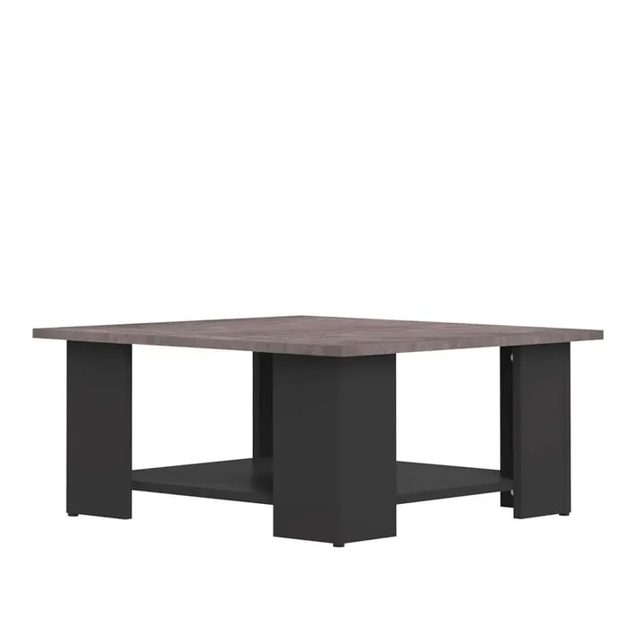 TEMAHOME – Square 67 Coffee Table in Black / Concrete Look – E2084A7698X00