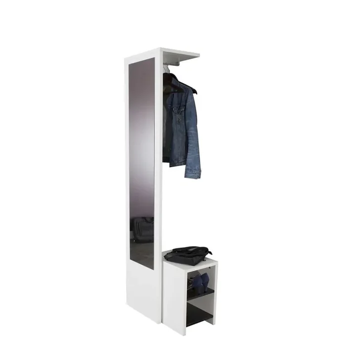 TEMAHOME – Vestibulo Entrance Wardrobe in White / Black – E4025A0200X00