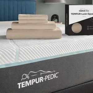 TEMPUR Luxe Egyptian Cotton Sheet Set Sandstone – Twin