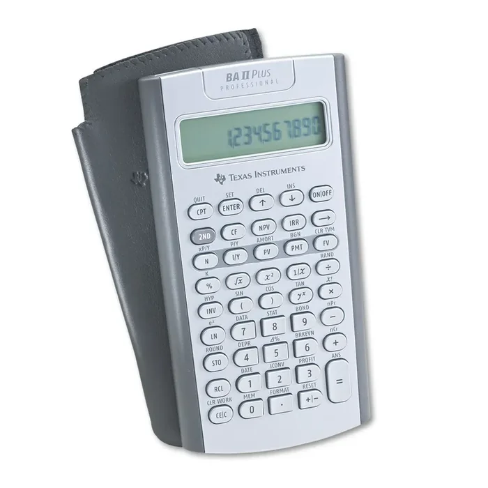 Texas Instruments Baiiplus Pro Financial Calculator, 10-Digit Lcd