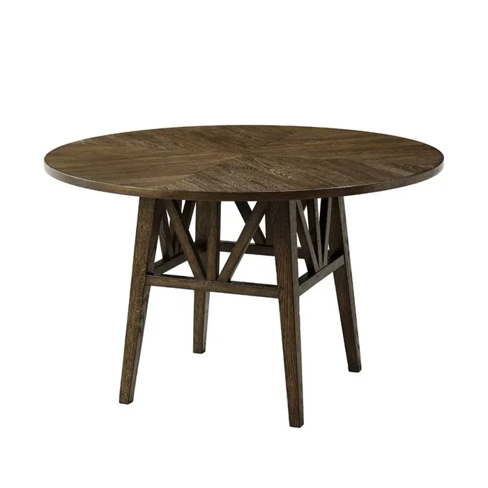 Theodore Alexander – Nova Round Dining Table in Dusk Finish – TAS54083-C254