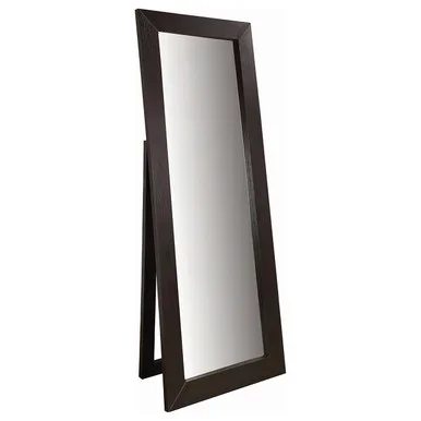 Toga 28 x 72 Inch Wood Standing Floor Mirror Cappuccino / CS-900453