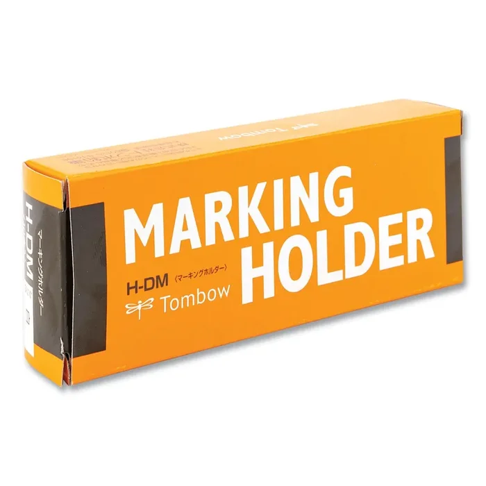 Tombow® Wax-Based Marking Pencil, 4.4 Mm, White Wax, Navy Blue Barrel, 10/box
