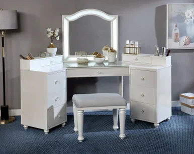 TRACIE Vanity Set, Luminous White / FOA-DK5686WH-PK