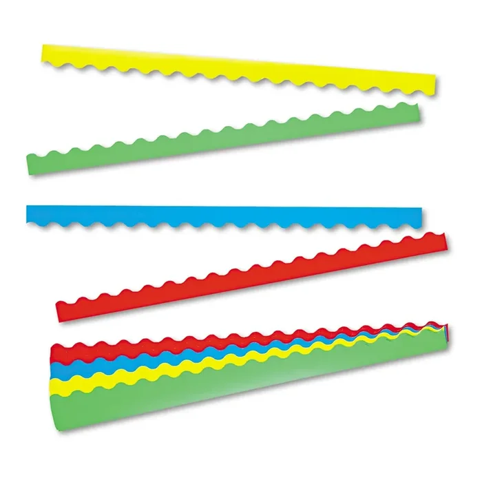 TREND® Terrific Trimmers Solid Colors Board Trim, 2.25″ x 39″, Assorted Colors, 48/Set
