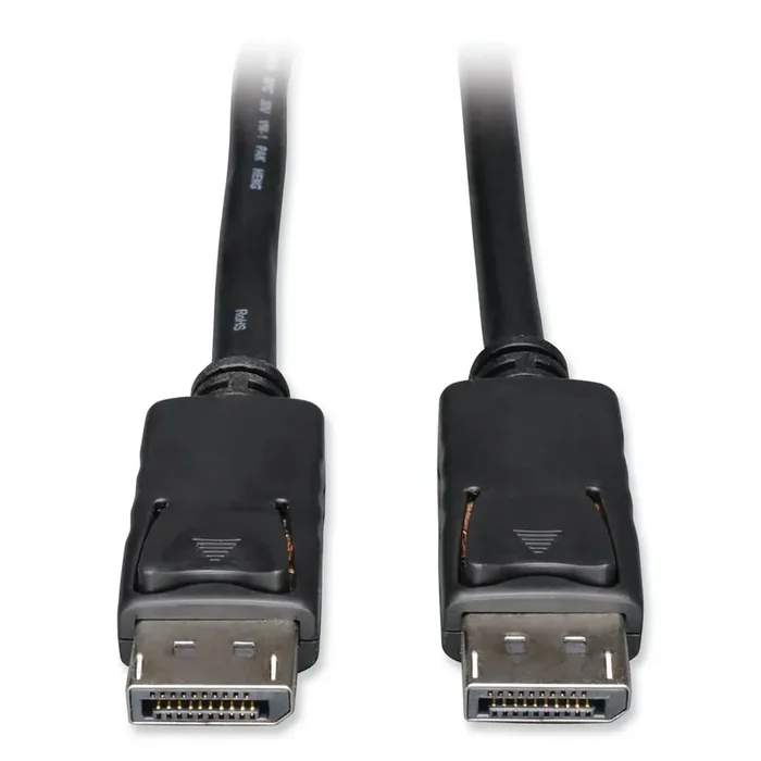 Tripp Lite by Eaton DisplayPort Cable with Latches, 3 ft, Black