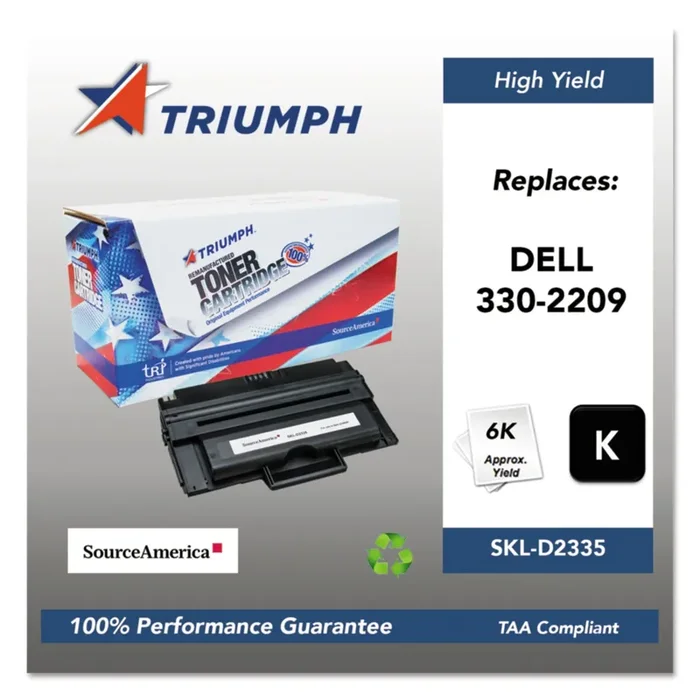 Triumph™ 751000nsh1086 Remanufactured 330-2209 High-Yield Toner, 6,000 Page-Yield, Black