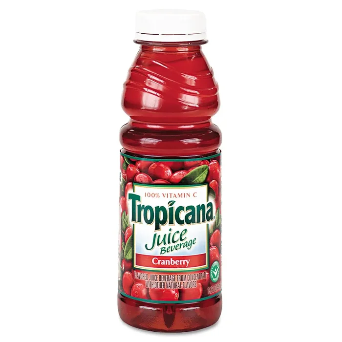 Tropicana® Juice Beverage, Cranberry, 15.2oz Bottle, 12/carton
