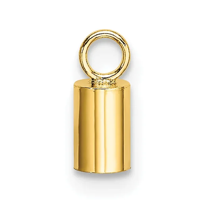Tube Chain Tab 14k Yellow Gold YG2084