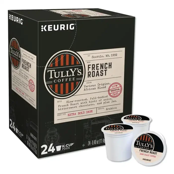 Tully‘s Coffee® French Roast Coffee K-Cups, 24/box