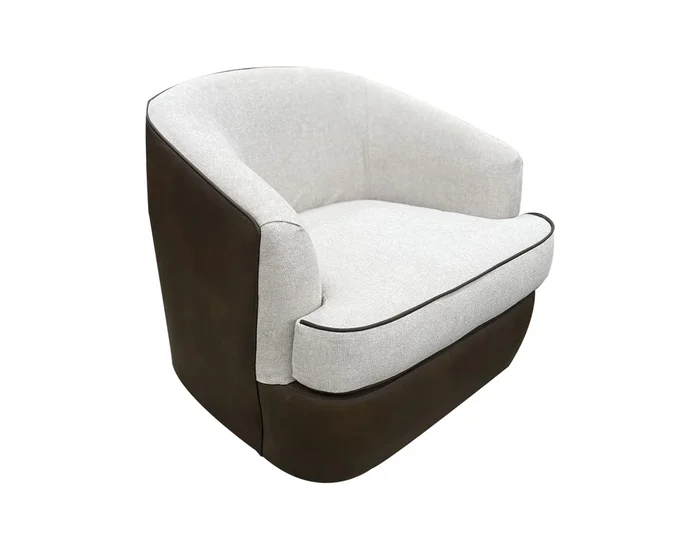 Tumbi – Armchair – Ivory/Brown