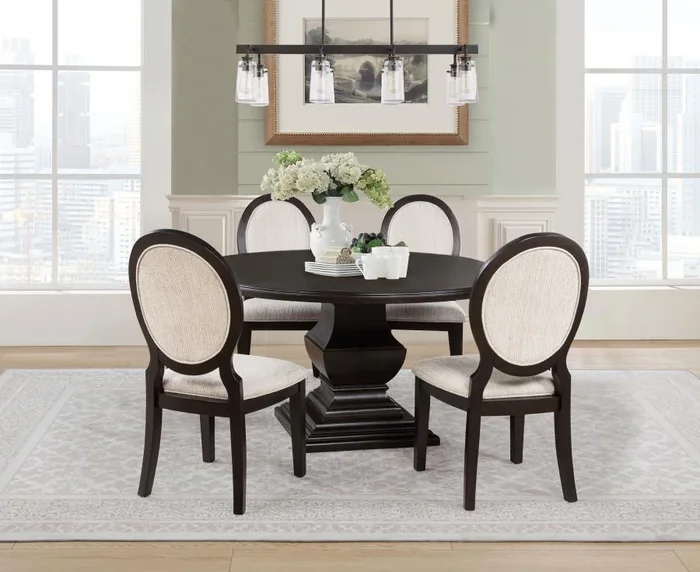 Twyla – Round Wood Dining Room Table Set