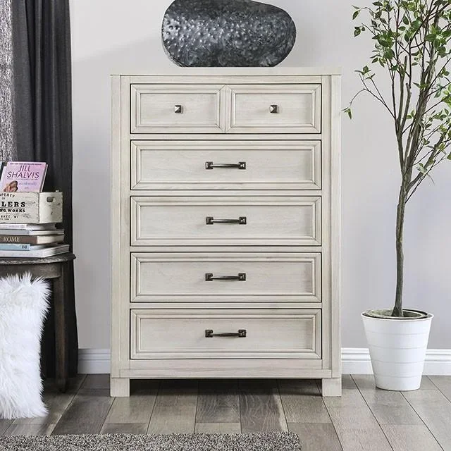 Tywyn Antique White Chest