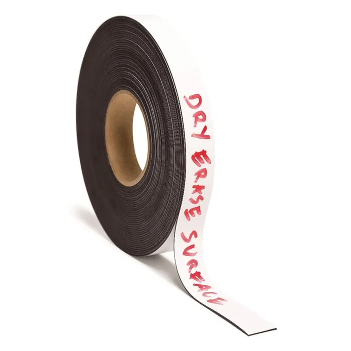 U Brands Dry Erase Magnetic Tape Roll, 1″ x 50 ft, White