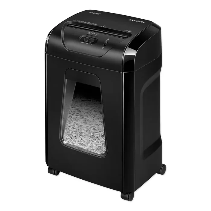 Universal® 48114 Medium-Duty Cross-Cut Shredder, 14 Manual Sheet Capacity