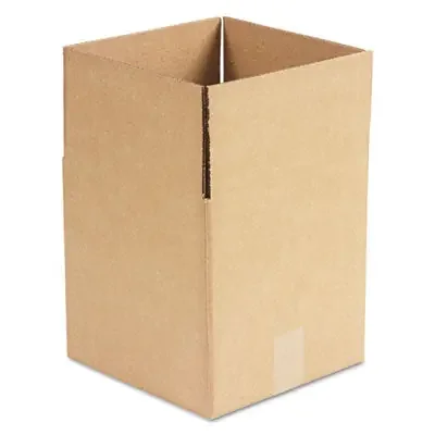 Universal® Cubed Fixed-Depth Corrugated Shipping Boxes, Regular Slotted Container (RSC), Large, 10″ x 10″ x 10″, Brown Kraft, 25/Bundle