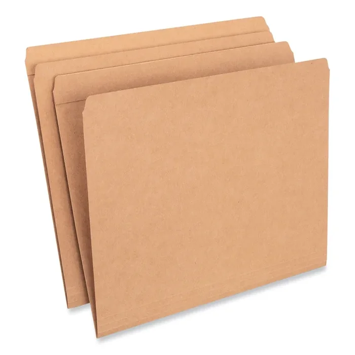 Universal® Reinforced Kraft Top Tab File Folders, Straight Tabs, Letter Size, 0.75″ Expansion, Brown, 100/Box
