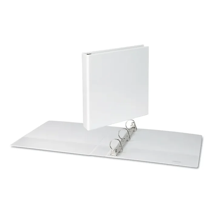 Universal® Slant D-Ring View Binder, 3 Rings, 1.5″ Capacity, 11 x 8.5, White