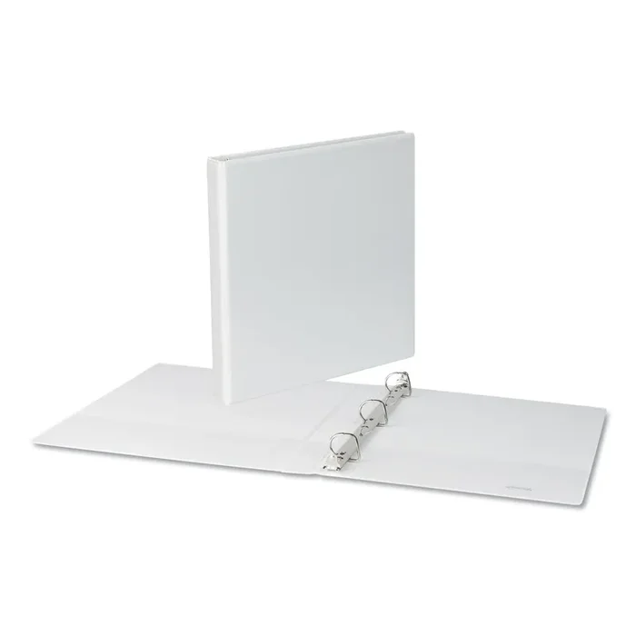 Universal® Slant D-Ring View Binder, 3 Rings, 1″ Capacity, 11 x 8.5, White