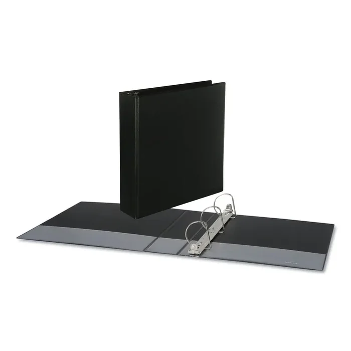 Universal® Slant D-Ring View Binder, 3 Rings, 2″ Capacity, 11 x 8.5, Black