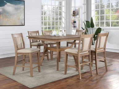 UPMINSTER Counter Ht. Table, Natural Tone / CM3984NT-PT