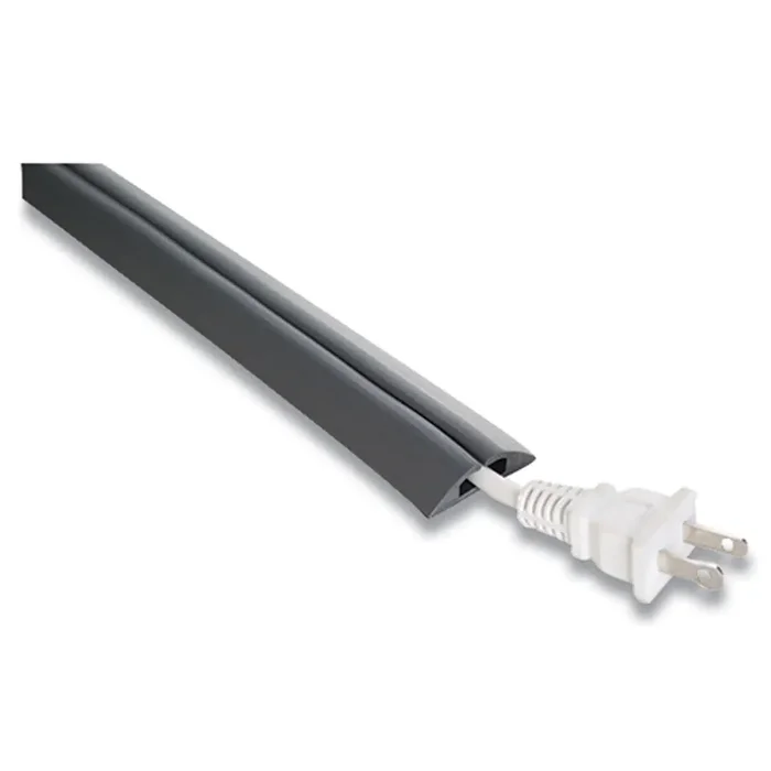 UT Wire® Compact Cord Protector And Concealer, 1.6″ X 5 Ft, Gray