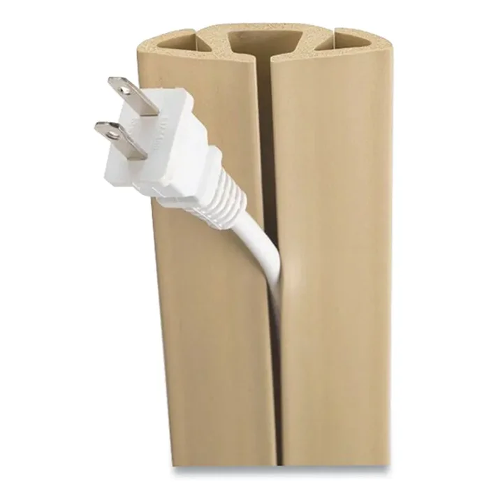 UT Wire® Cord Protector and Concealer, 2.6″ x 5 ft, Beige
